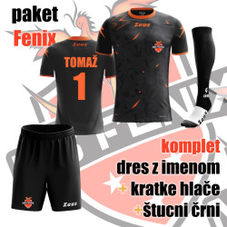 Dres in kratke hlače Fenix s številko in priimkom Dres in kratke hlače Fenix s številko in priimkom